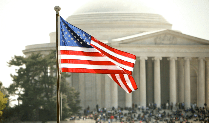 american flag washing dc